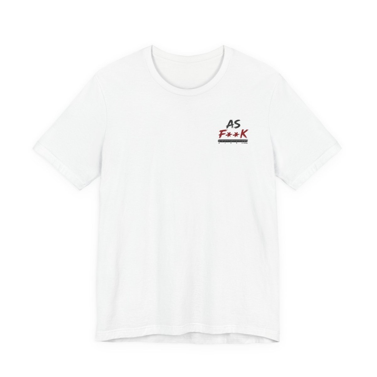 As F**K Is My Favorite Measurement Funny Front & Back Bella+Canvas 3001 T-Shirt | Slightly Salty Edition - Anything AF