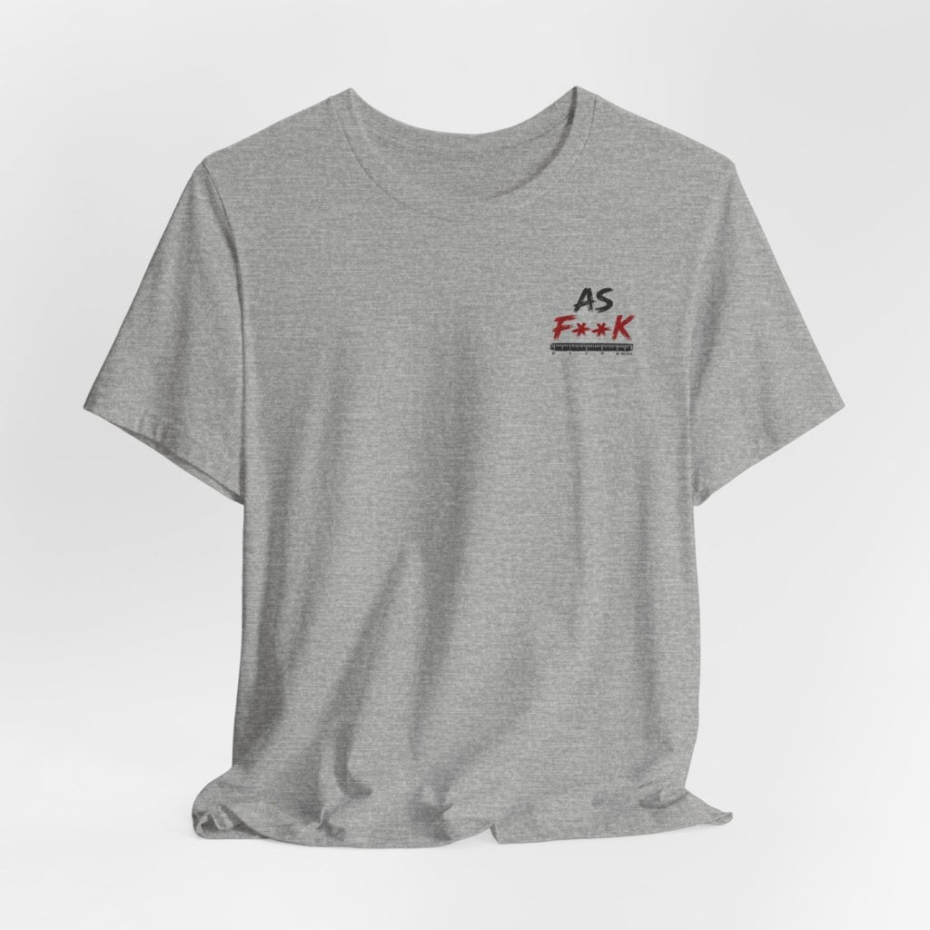 As F**K Is My Favorite Measurement Funny Front & Back Bella+Canvas 3001 T-Shirt | Slightly Salty Edition - Anything AF