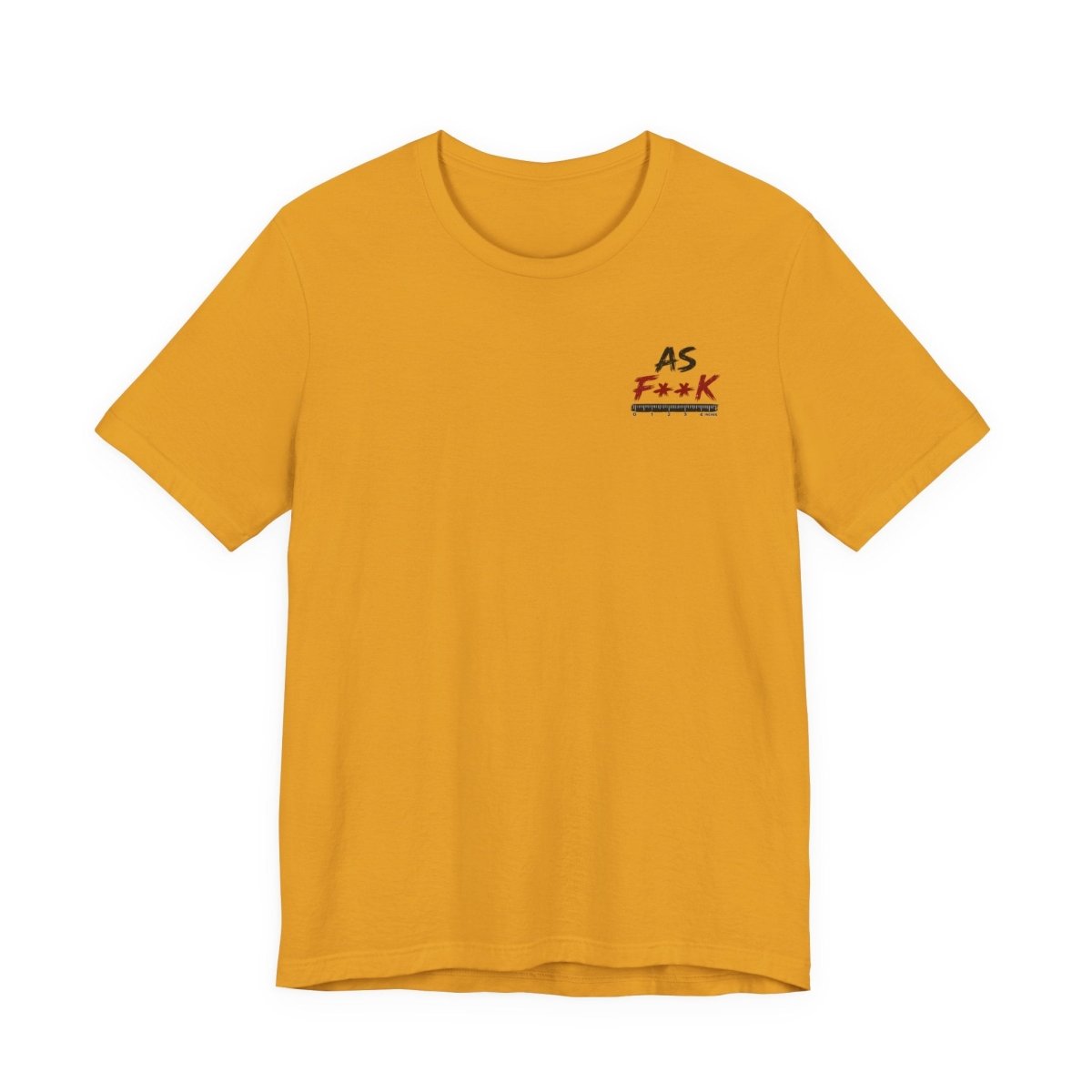 As F**K Is My Favorite Measurement Funny Front & Back Bella+Canvas 3001 T-Shirt | Slightly Salty Edition - Anything AF