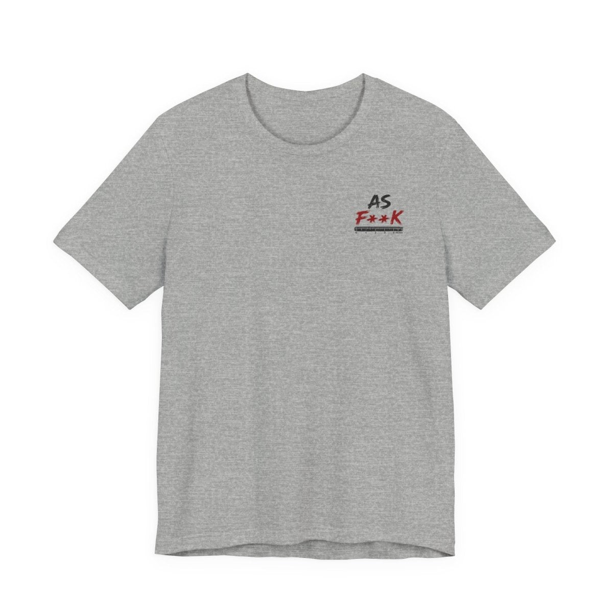 As F**K Is My Favorite Measurement Funny Front & Back Bella+Canvas 3001 T-Shirt | Slightly Salty Edition - Anything AF