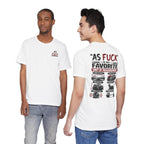 As Fuck Is My Favorite Measurement Funny Front & Back Bella+Canvas 3001 T-Shirt | Graphic Tee - Anything AF