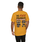 As Fuck Is My Favorite Measurement Funny Front & Back Bella+Canvas 3001 T-Shirt | Graphic Tee - Anything AF