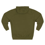 Plain back of the Army Green Brooklyn AF hoodie, no print on the reverse