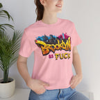 Brooklyn As Fuck T-Shirt | NYC Graffiti Skyline Bella + Canvas 3001 Tee | New York Streetwear Graphic Shirt - Anything AF