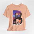 Brooklyn As Fuck T-Shirt | Sunset Bridge Graphic for Dark Colors | Bella + Canvas 3001 Tee - Anything AF