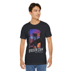 Brooklyn As Fuck T-Shirt | Sunset Bridge Graphic for Dark Colors | Bella + Canvas 3001 Tee - Anything AF