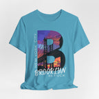 Brooklyn As Fuck T-Shirt | Sunset Bridge Graphic for Dark Colors | Bella + Canvas 3001 Tee - Anything AF