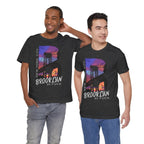 Brooklyn As Fuck T-Shirt | Sunset Bridge Graphic for Dark Colors | Bella + Canvas 3001 Tee - Anything AF