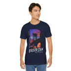 Brooklyn As Fuck T-Shirt | Sunset Bridge Graphic for Dark Colors | Bella + Canvas 3001 Tee - Anything AF