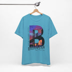 Brooklyn As Fuck T-Shirt | Sunset Bridge Graphic for Light Colors | Bella + Canvas 3001 Tee - Anything AF