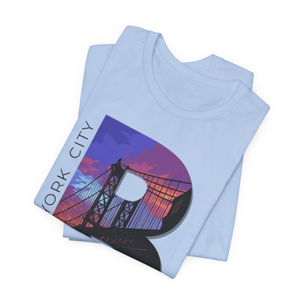 Brooklyn As Fuck T-Shirt | Sunset Bridge Graphic for Light Colors | Bella + Canvas 3001 Tee - Anything AF