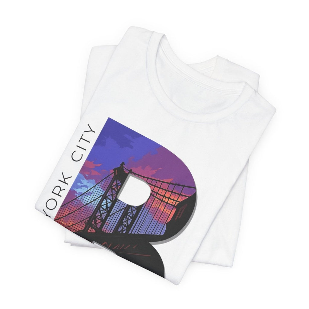 Brooklyn As Fuck T-Shirt | Sunset Bridge Graphic for Light Colors | Bella + Canvas 3001 Tee - Anything AF