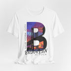 Brooklyn As Fuck T-Shirt | Sunset Bridge Graphic for Light Colors | Bella + Canvas 3001 Tee - Anything AF