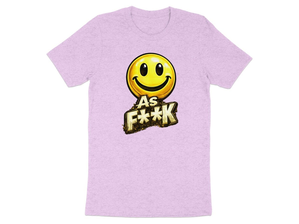 Classic Smiley As F**K Emoji T-Shirt | Bold Gold Graphic Tee - Anything AF