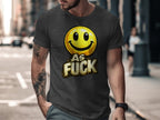 Classic Smiley As Fuck Emoji T-Shirt | Bold Gold Graphic Tee - Anything AF
