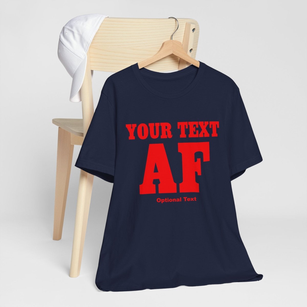 Copy of Personalized Anything AF Shirt | Personalized AF T-Shirt with Your Custom Text & Design in Red Print - Anything AF
