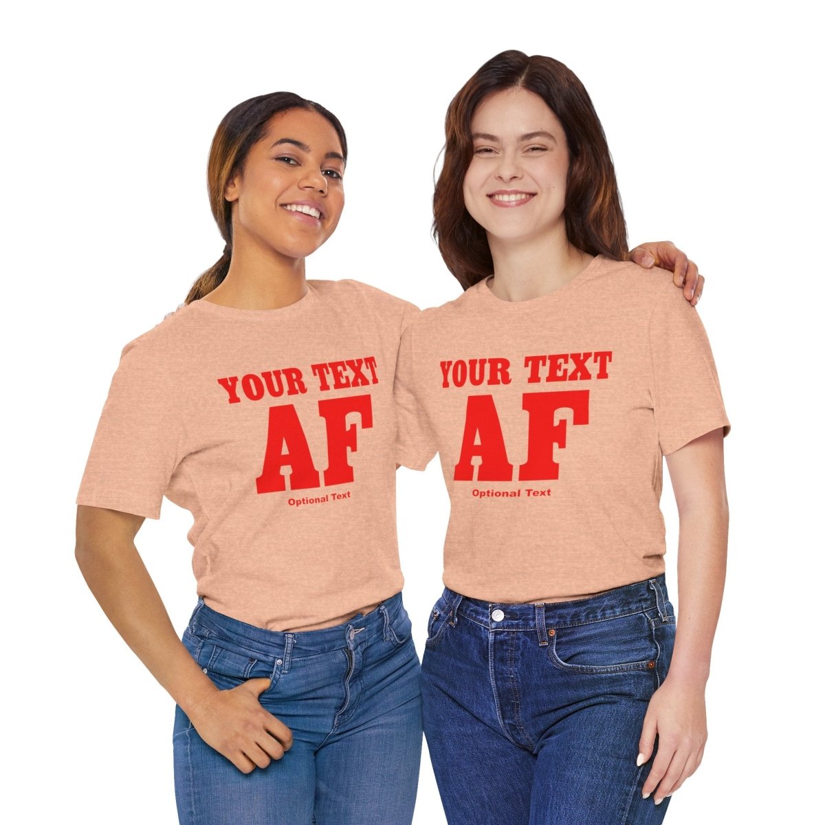 Copy of Personalized Anything AF Shirt | Personalized AF T-Shirt with Your Custom Text & Design in Red Print - Anything AF