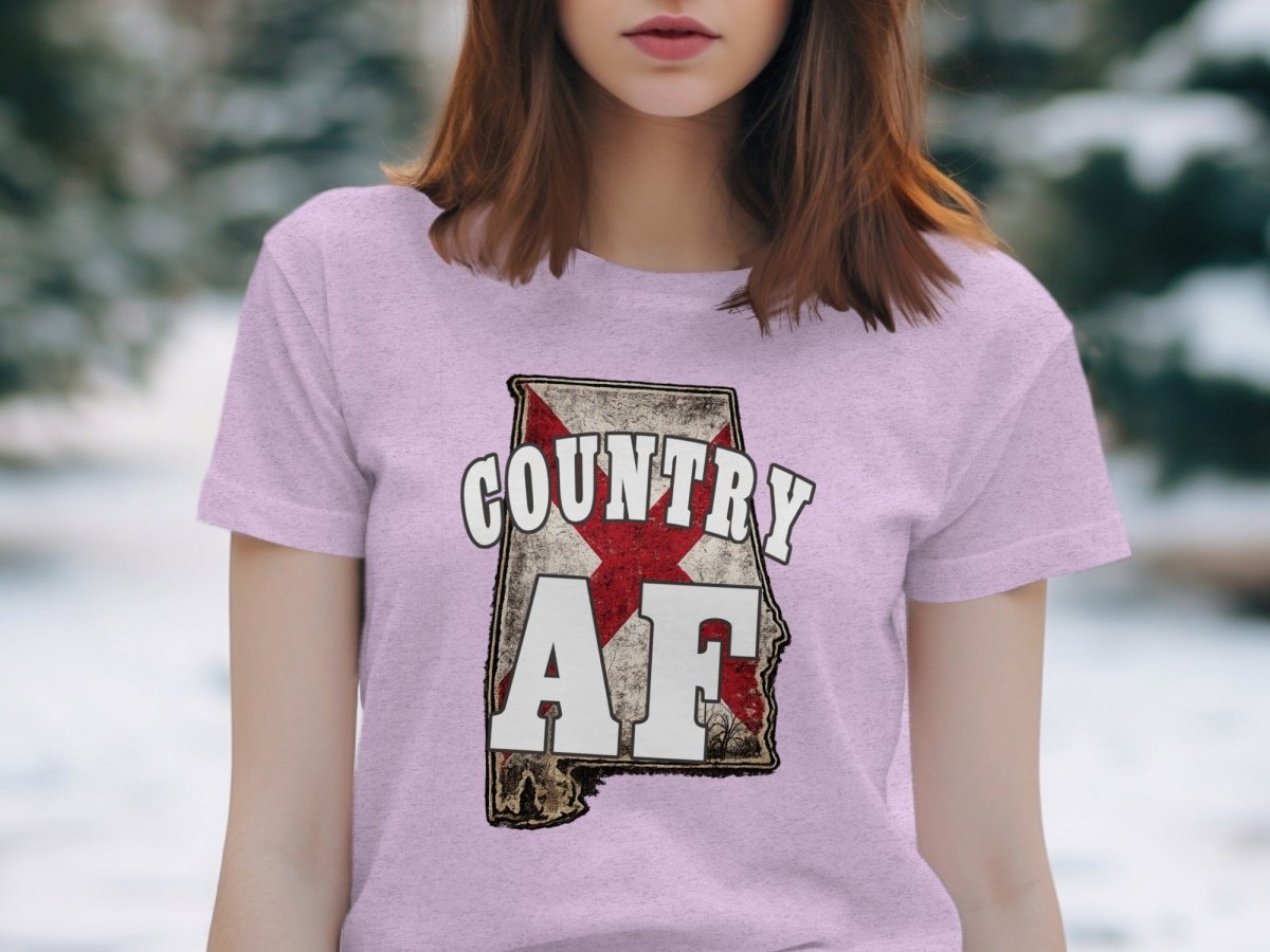 Country AF Alabama T-Shirt | Vintage Alabama Pride Graphic Tee - Anything AF