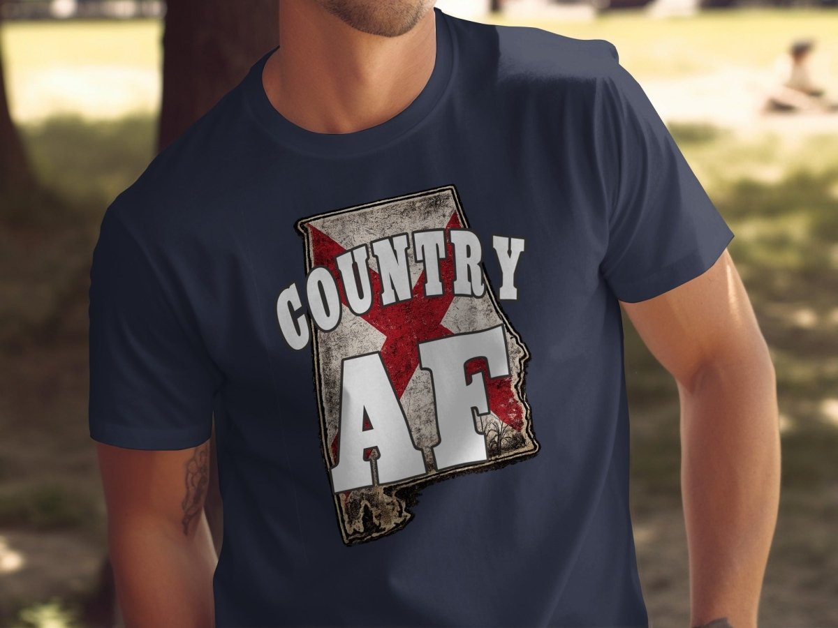 Country AF Alabama T-Shirt | Vintage Alabama Pride Graphic Tee - Anything AF