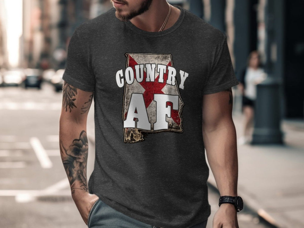 Country AF Alabama T-Shirt | Vintage Alabama Pride Graphic Tee - Anything AF