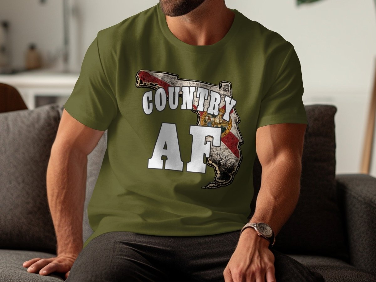Country AF Florida T-Shirt | Vintage Florida Pride Graphic Tee - Anything AF
