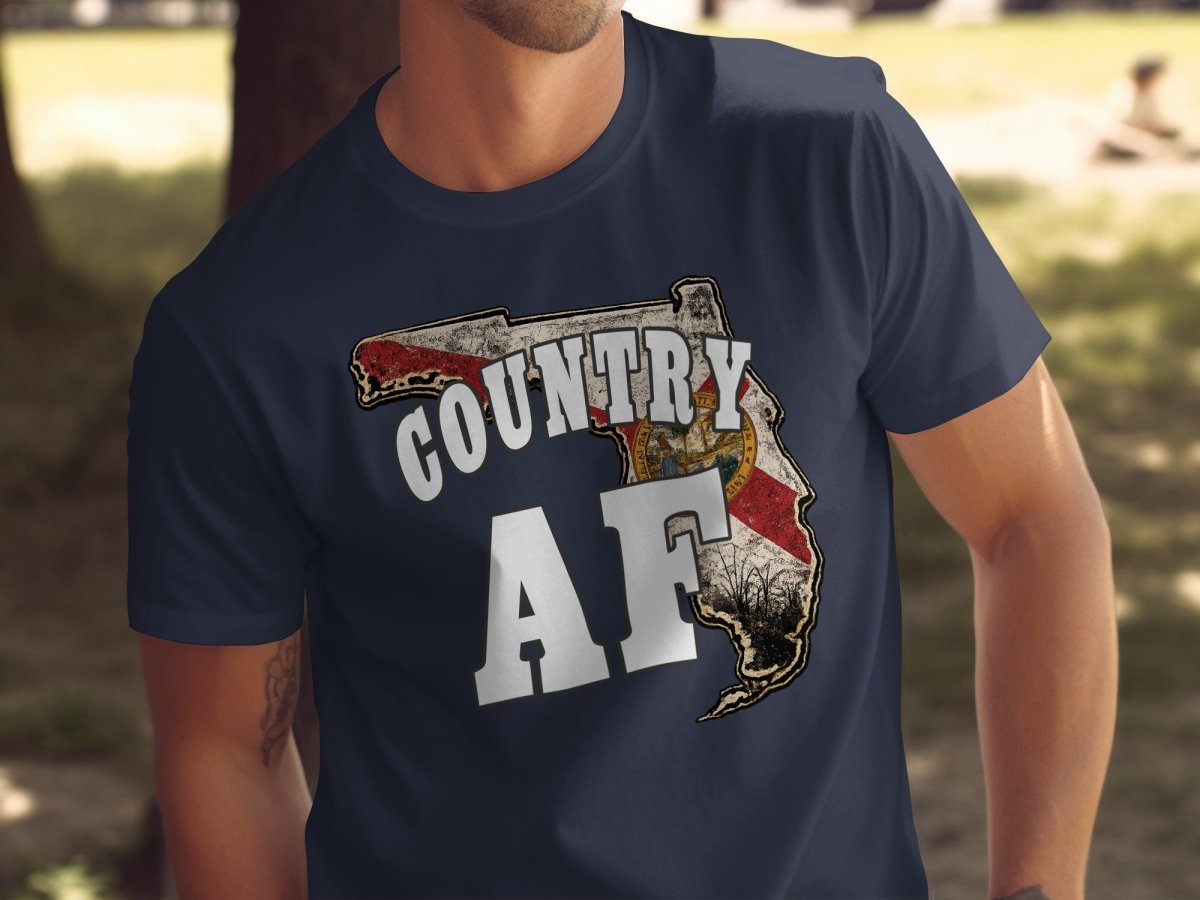 Country AF Florida T-Shirt | Vintage Florida Pride Graphic Tee - Anything AF