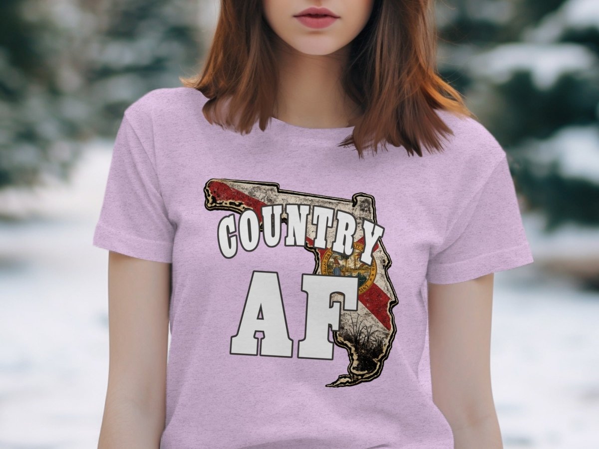 Country AF Florida T-Shirt | Vintage Florida Pride Graphic Tee - Anything AF