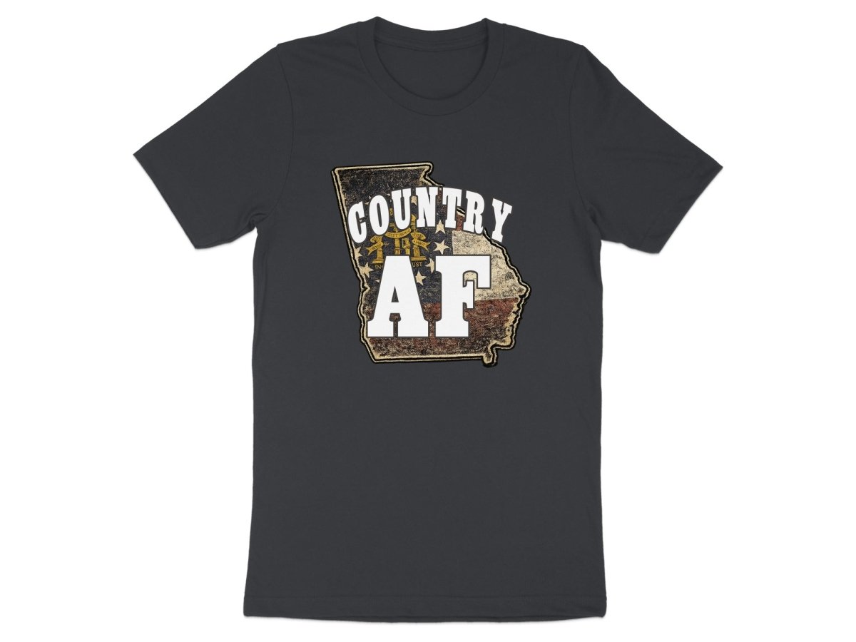 Country AF Georgia T-Shirt | Vintage Georgia Outline Graphic Tee - Anything AF