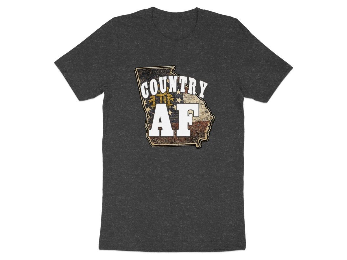Country AF Georgia T-Shirt | Vintage Georgia Outline Graphic Tee - Anything AF
