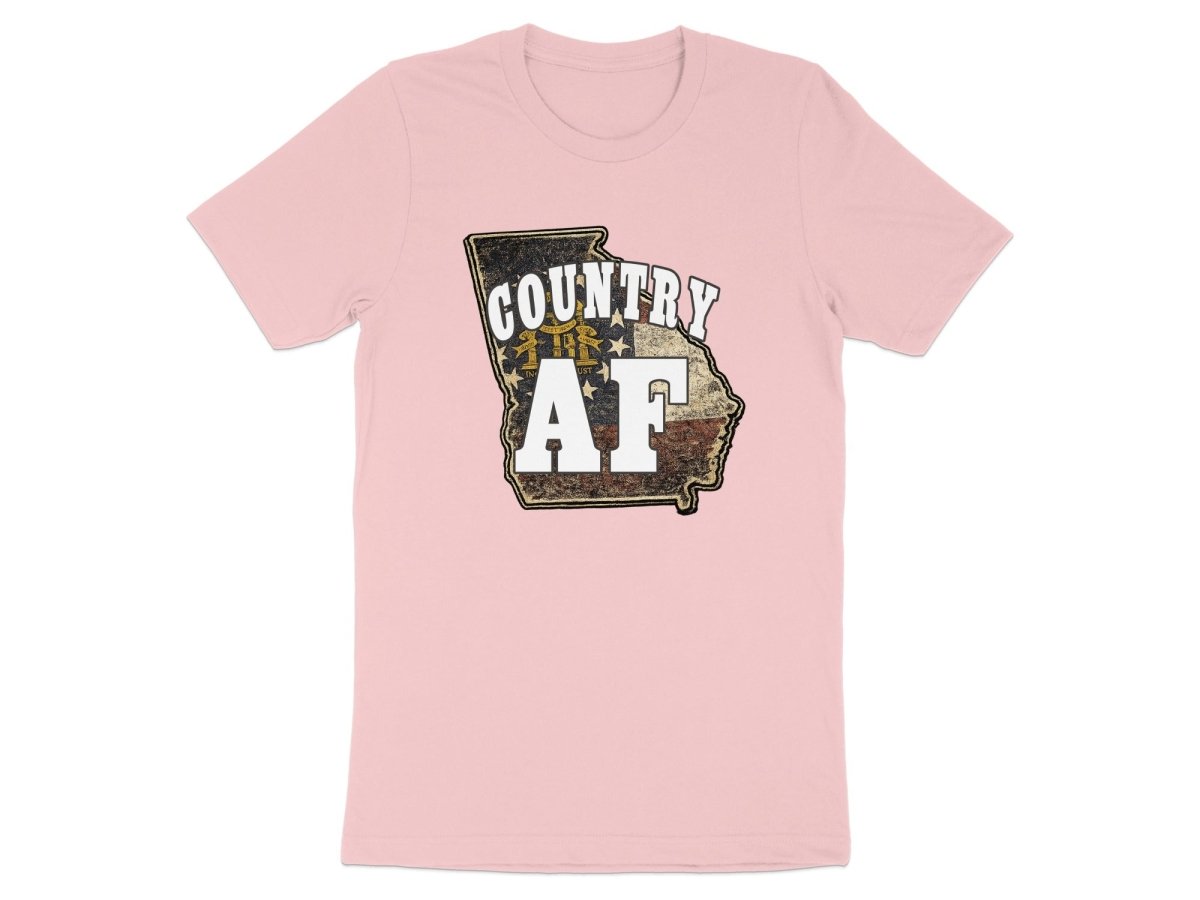 Country AF Georgia T-Shirt | Vintage Georgia Outline Graphic Tee - Anything AF