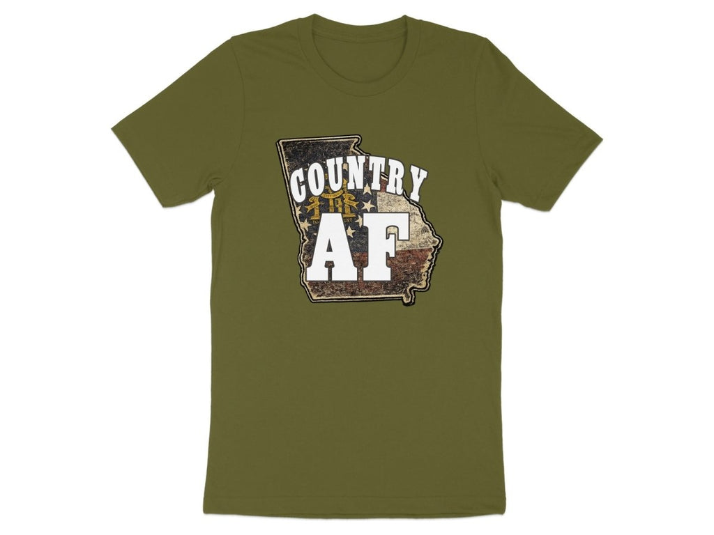 Country AF Georgia T-Shirt | Vintage Georgia Outline Graphic Tee - Anything AF