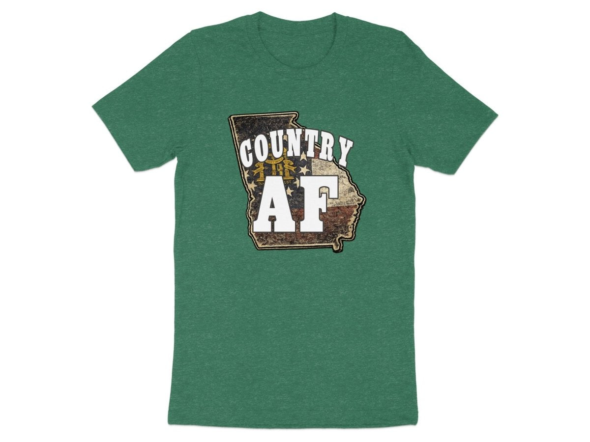 Country AF Georgia T-Shirt | Vintage Georgia Outline Graphic Tee - Anything AF