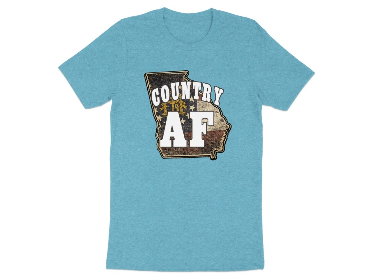 Country AF Georgia T-Shirt | Vintage Georgia Outline Graphic Tee - Anything AF