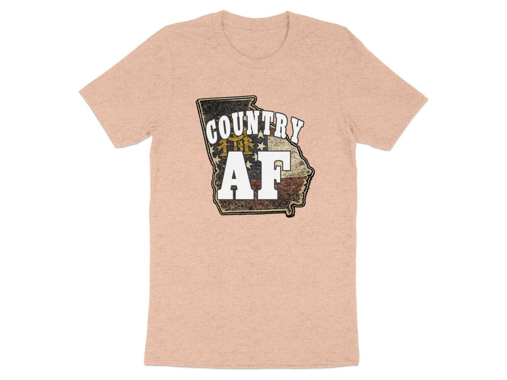 Country AF Georgia T-Shirt | Vintage Georgia Outline Graphic Tee - Anything AF