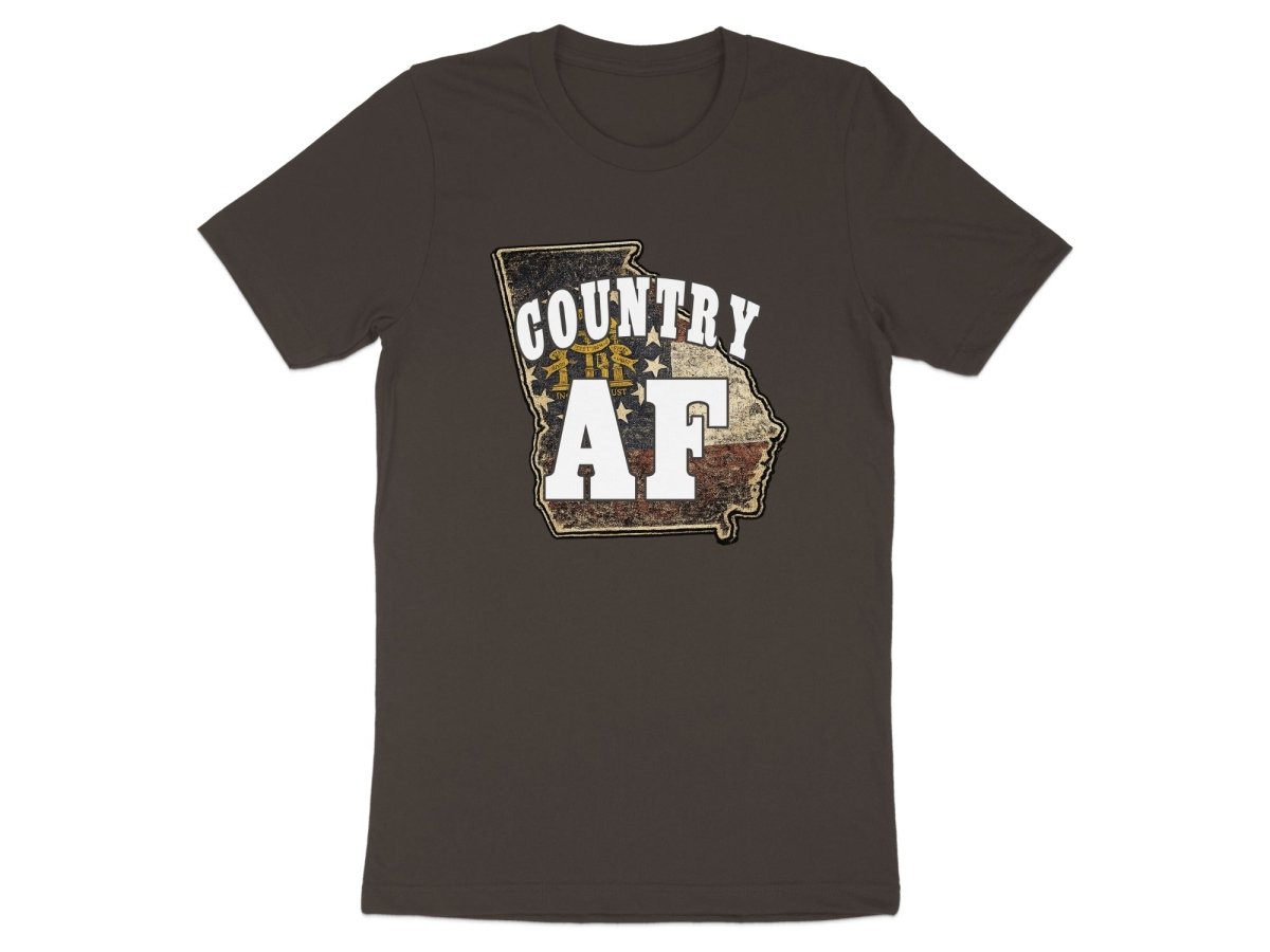 Country AF Georgia T-Shirt | Vintage Georgia Outline Graphic Tee - Anything AF