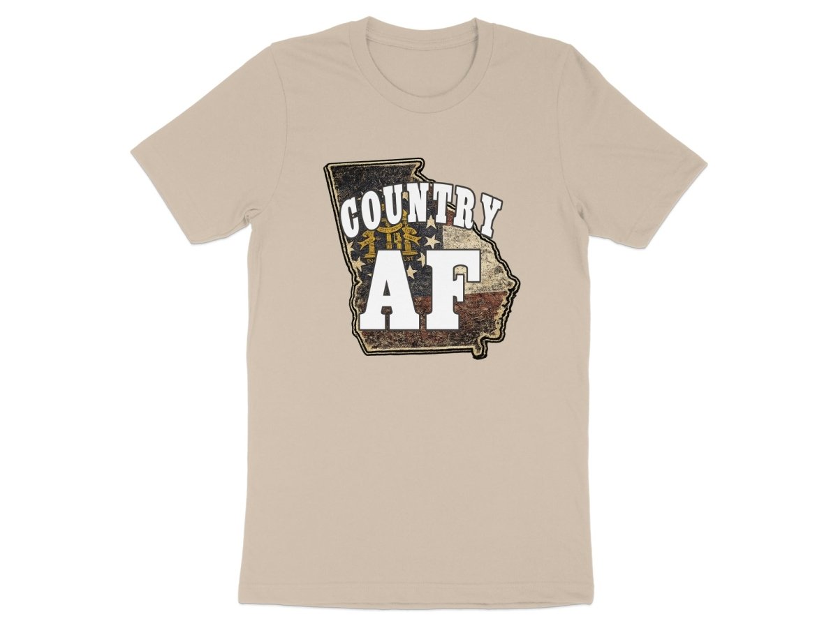 Country AF Georgia T-Shirt | Vintage Georgia Outline Graphic Tee - Anything AF
