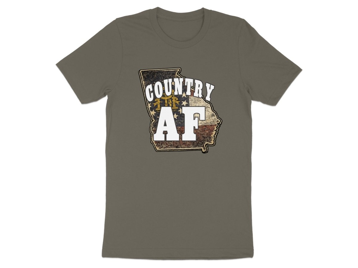 Country AF Georgia T-Shirt | Vintage Georgia Outline Graphic Tee - Anything AF