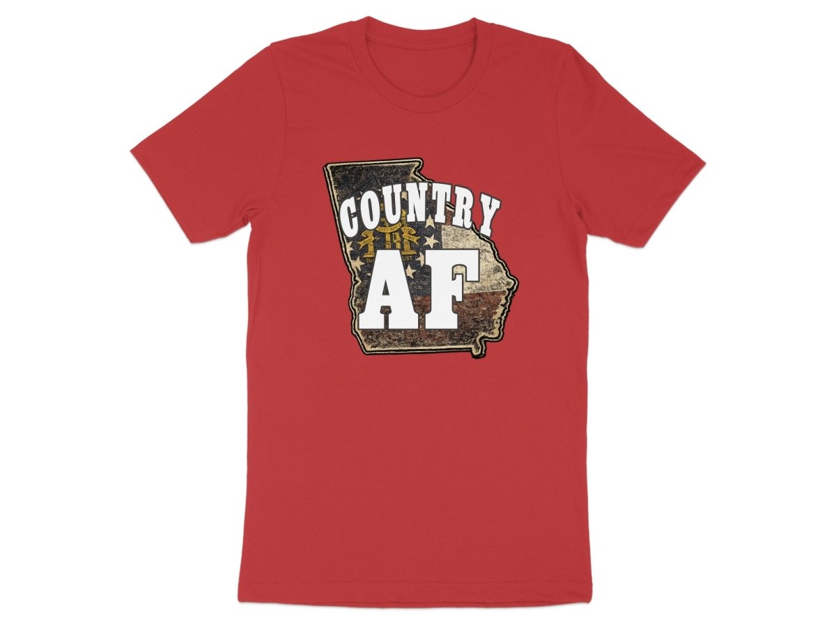 Country AF Georgia T-Shirt | Vintage Georgia Outline Graphic Tee - Anything AF