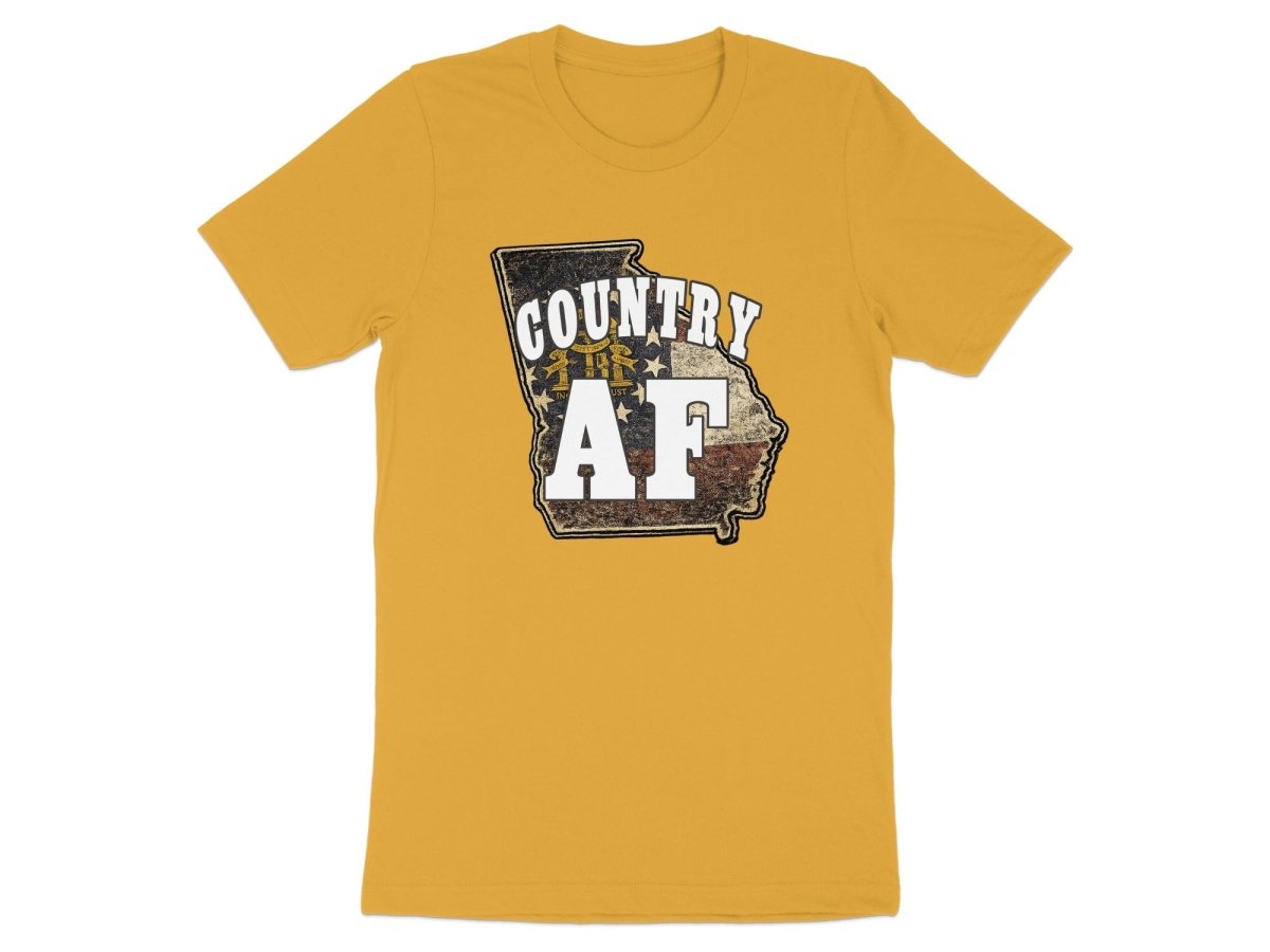 Country AF Georgia T-Shirt | Vintage Georgia Outline Graphic Tee - Anything AF