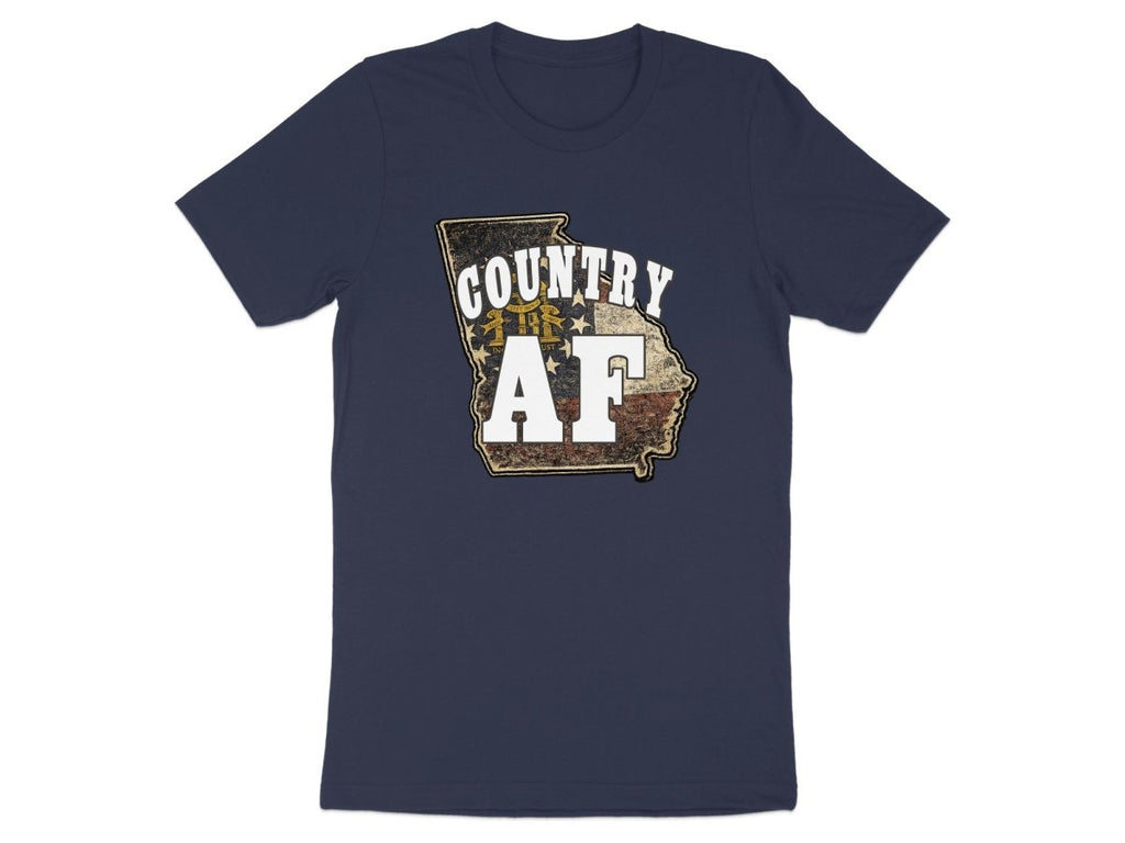 Country AF Georgia T-Shirt | Vintage Georgia Outline Graphic Tee - Anything AF
