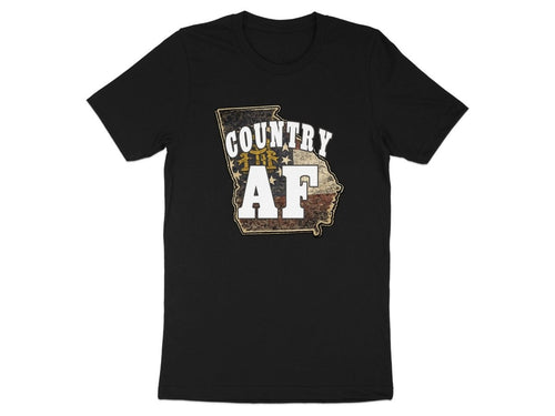 Country AF Georgia T-Shirt | Vintage Georgia Outline Graphic Tee - Anything AF