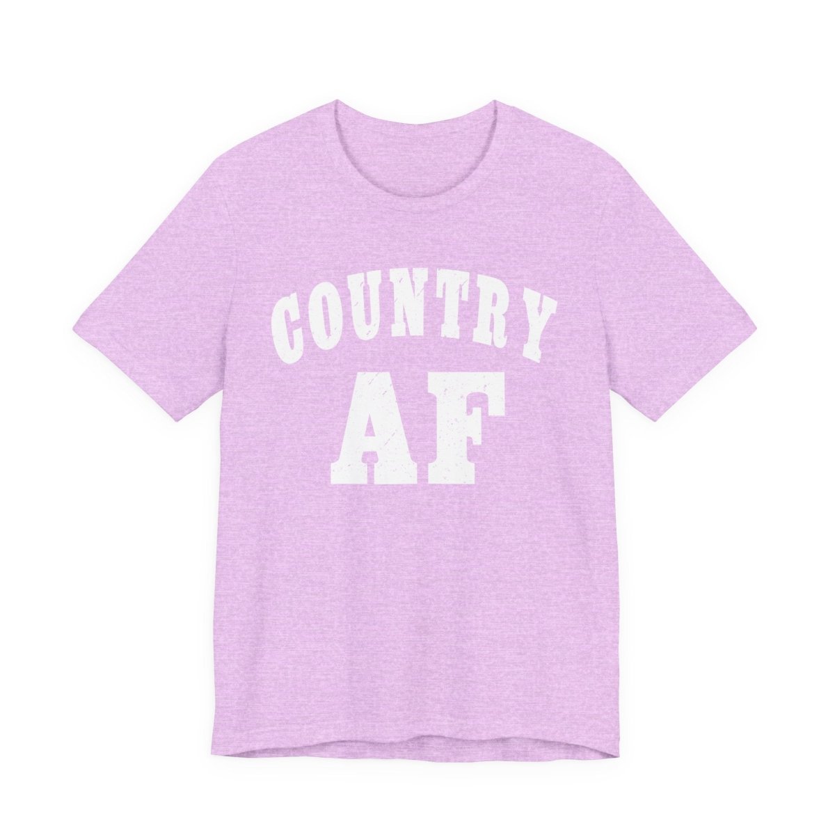 Country AF Graphic Shirt | Vintage Country Lifestyle Apparel for Men & Women | Country AF Graphic in White Print - Anything AF