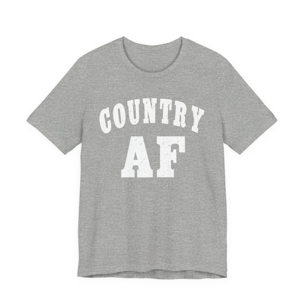 Country AF Graphic Shirt | Vintage Country Lifestyle Apparel for Men & Women | Country AF Graphic in White Print - Anything AF