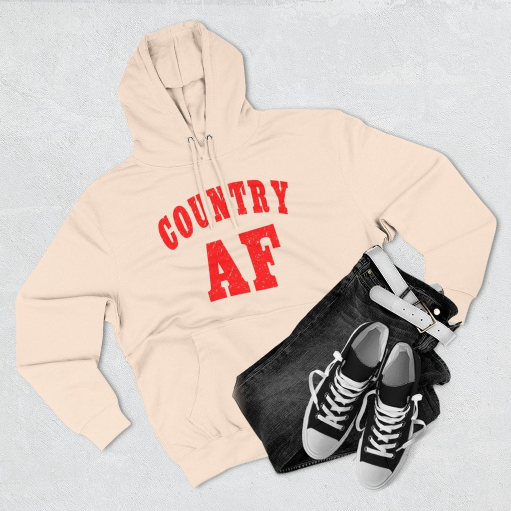 Country AF Hoodie | Country Pride Fleece Sweatshirt - Anything AF
