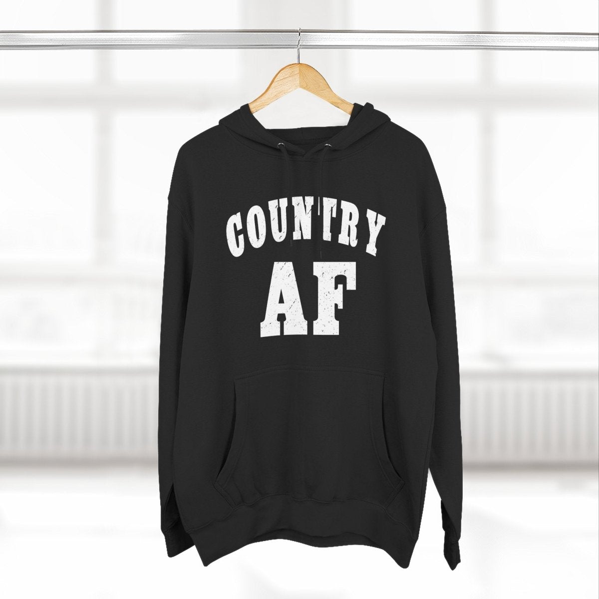 Country AF Hoodie | Country Pride Fleece Sweatshirt - Anything AF