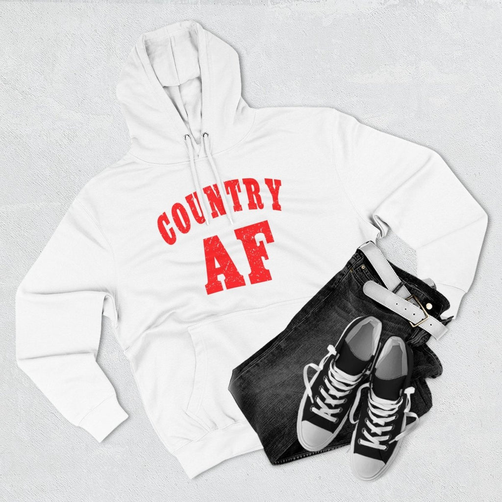 Country AF Hoodie | Country Pride Fleece Sweatshirt - Anything AF
