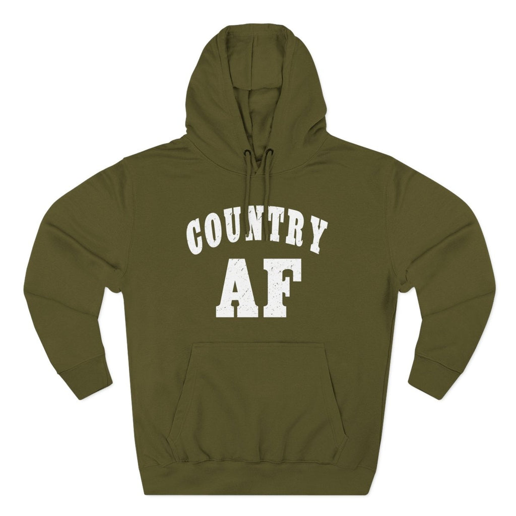 Country AF Hoodie | Country Pride Fleece Sweatshirt - Anything AF