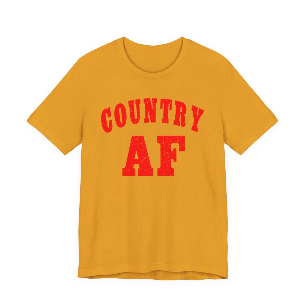 Country AF Shirt | Bold Country AF Graphic Tee in Red Print for Country Life Lovers - Anything AF