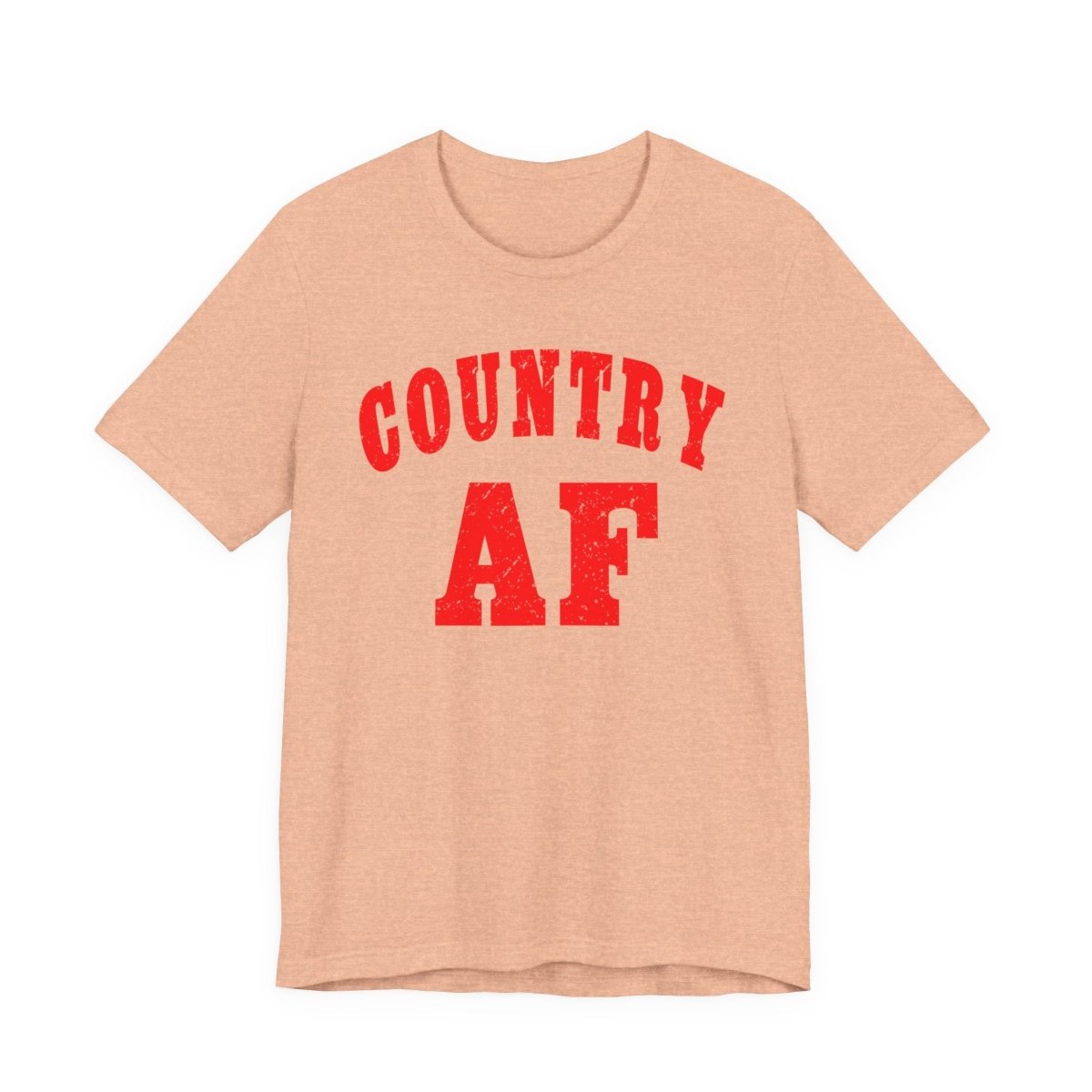 Country AF Shirt | Bold Country AF Graphic Tee in Red Print for Country Life Lovers - Anything AF