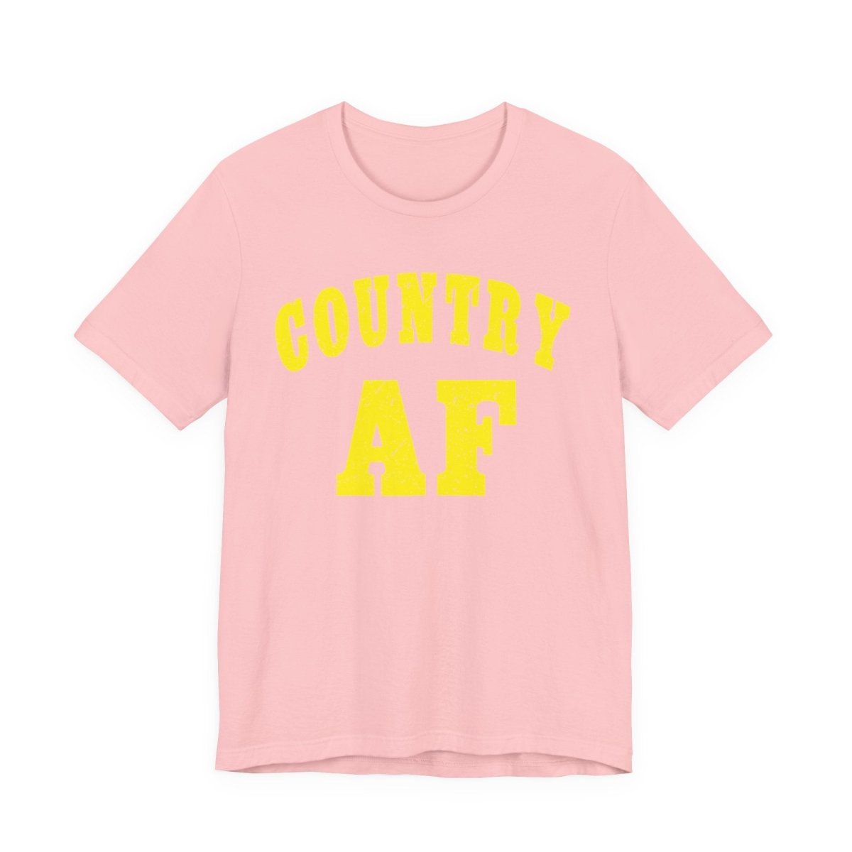 Country AF Shirt | Vintage Western Country Graphic for Rural Life Enthusiasts in Yellow Print - Anything AF